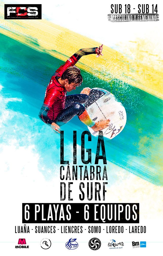 liga cantabra surf poster